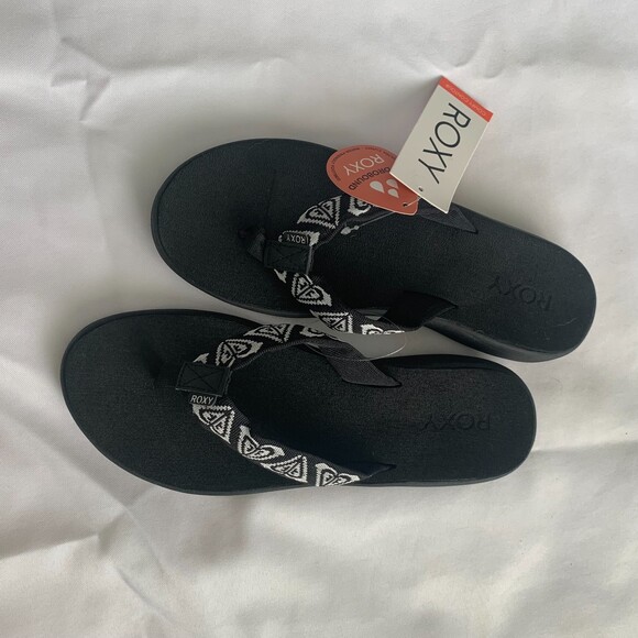 Roxy Women's Sandals Bundle Flip Flop Slides Leather Beach Vacation NWT Sz 9 - Picture 10 of 13